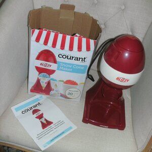 Courant BLIZZY Snow Cone Countertop Machine Easy Controls Works with Ice Cubes